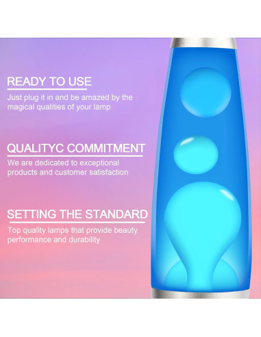 Lámpara Líquida GY 40 cm Luz Nocturna Decorativa