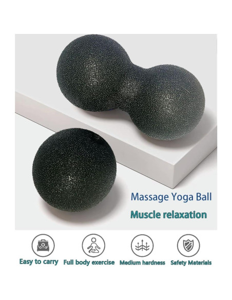 Bola de Masaje Doble Lianke 16cm y 8cm - Alivio de Tensión