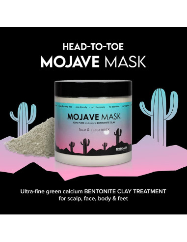 Conjunto de Máscaras Mojave Trademark Beauty - Arcilla Bentonita 454g