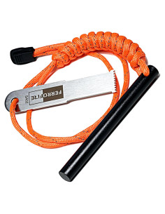 Iniciador de Fuego Ferrofire FS384 15,000 Golpes Paracord