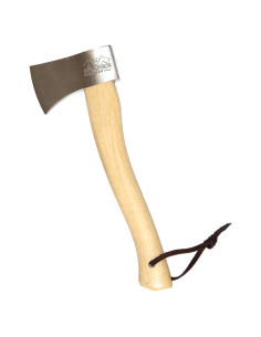 Hacha Prandi Clásica 38 cm Acero Carbono Mango Nogal