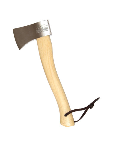 Hacha Prandi Clásica 38 cm Acero Carbono Mango Nogal