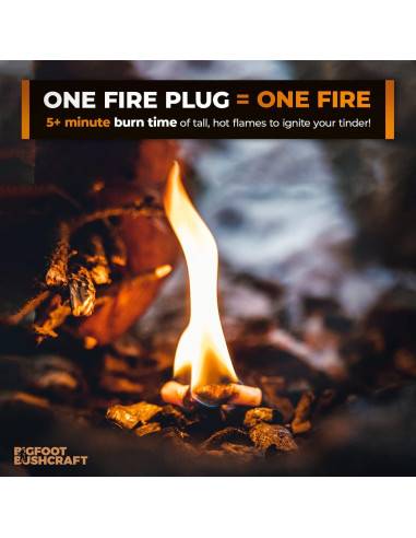 Iniciadores de fuego Bigfoot Bushcraft 30 unidades a prueba de agua