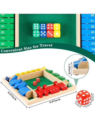 Juego de Mesa Cierra La Caja JTNFSH 22x22cm para 2-4 Jugadores