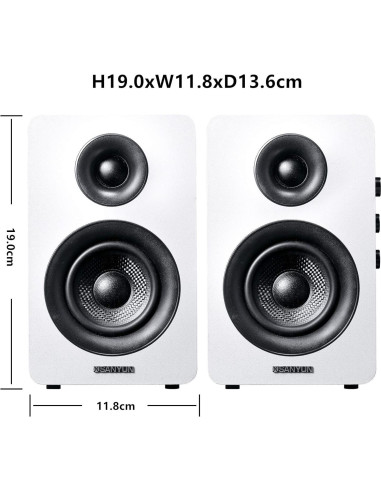 Altavoces de Estantería Sanyun SW208 60W Bluetooth 5.0 Blanco