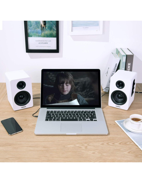 Altavoces de Estantería Sanyun SW208 60W Bluetooth 5.0 Blanco