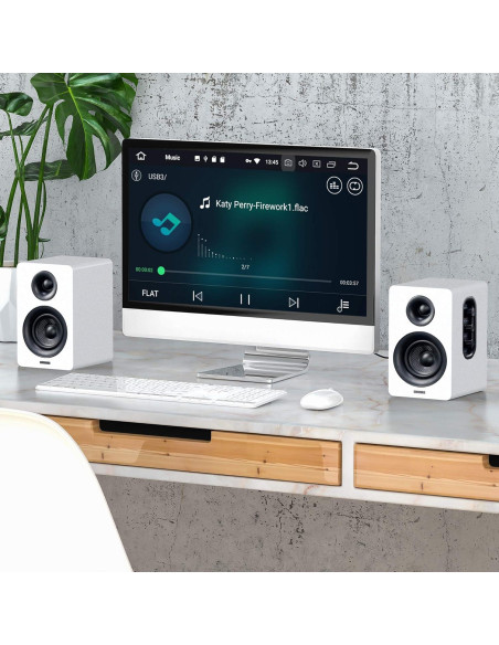 Altavoces de Estantería Sanyun SW208 60W Bluetooth 5.0 Blanco