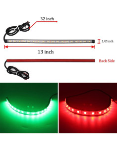 Luces de Navegación LED Botepon Proa Rojo Verde IP67 2 Pzas 2