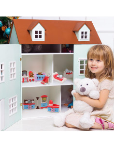 Conjunto de Muebles para Casa de Muñecas Beverly Hills 46 Piezas 2