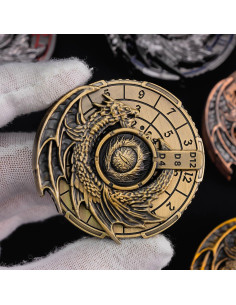 Juego de Dados DND 7 en 1 KERWELLSI Metal Antiguo 2