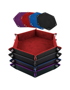 Bandejas para Dados SIQUK 4 Piezas Hexagonales Plegables