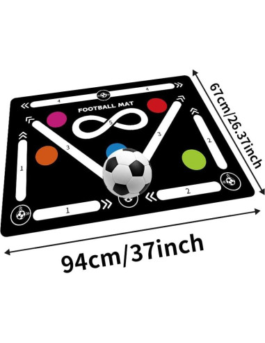 Alfombra de Entrenamiento de Fútbol MetaSport MS - Antideslizante