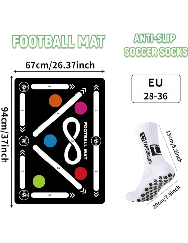 Alfombra de Entrenamiento de Fútbol MetaSport MS - Antideslizante