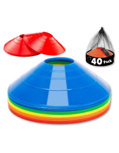 Pack 20 Conos de Entrenamiento MMOutlets con Soporte y Bolsa