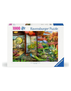 Rompecabezas Ravensburger Casa de Té Jardín Japonés 1000 Piezas