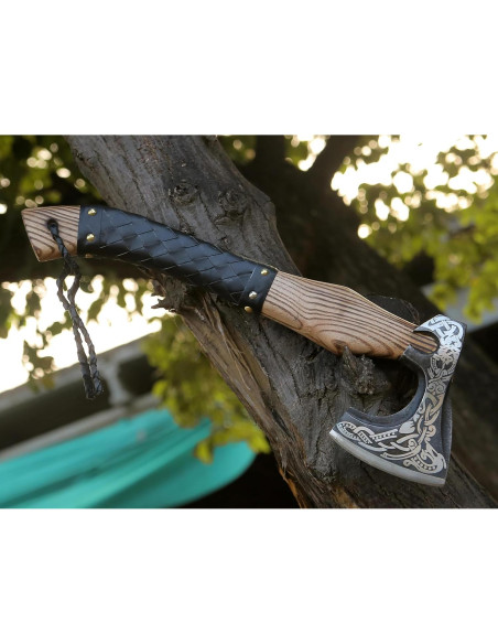 Hacha Vikinga Ancilla 36.83 cm Acero Carbono Mango Madera Hacha Vikinga Ancilla 36.83 cm Acero Carbono Mango Madera