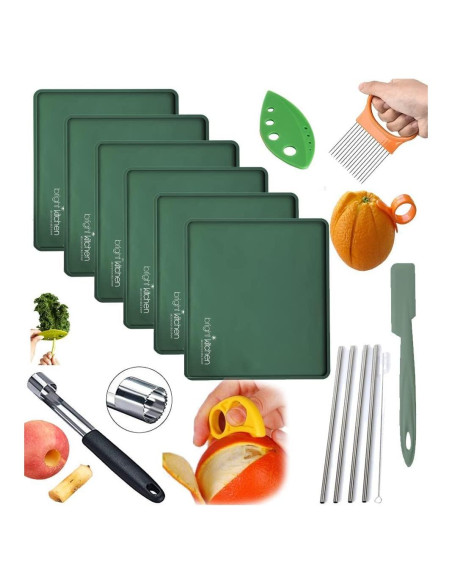 6 Hojas Deshidratadoras Bright Kitchen + Accesorios