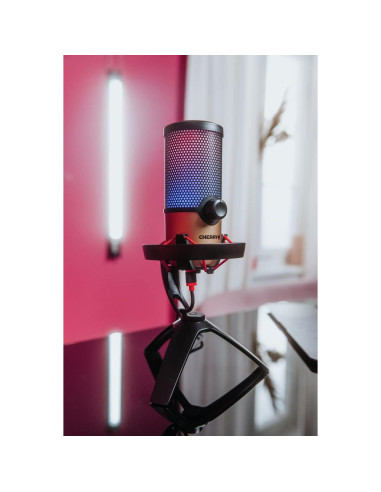 Micrófono USB CHERRY UM 9.0 PRO RGB para PC y Mac