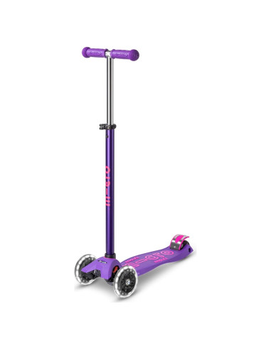 Scooter Micro Maxi Deluxe LED 3 Ruedas para Niños 5-12 Años