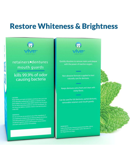 Tabletas Limpiadoras Dentales Vive Dental 90 Unidades Tabletas Limpiadoras Dentales Vive Dental 90 Unidades