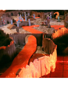 Kit Ríos de Lava DCD 40 Piezas 2,44 m para RPG 2