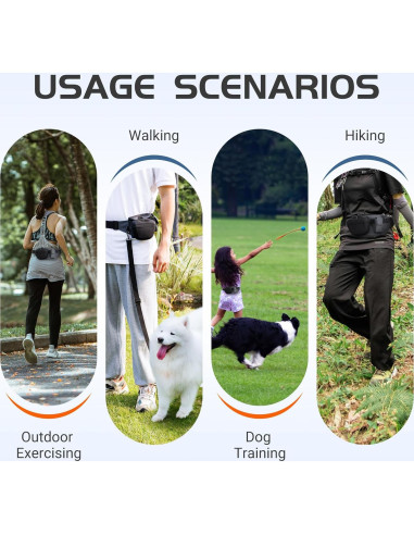 Bolsa de golosinas para perros Jinjiacheng 2 en 1 con clip