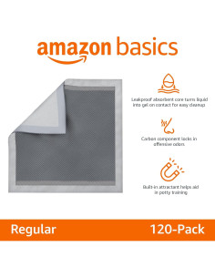 Almohadillas Entrenamiento Cachorros Amazon Basics 120 Pzas 2