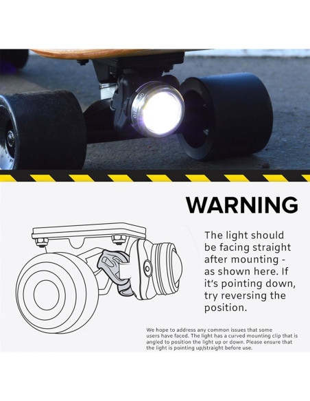 Luz LED Recargable NP Night Provision OPTIK 210 para Patineta