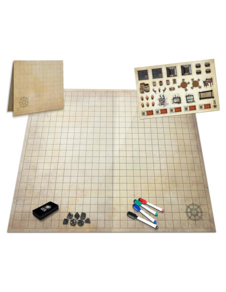 Kit de Inicio DND Melee Mats 58x69 cm Doble Cara Accesorios