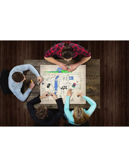 Kit de Inicio DND Melee Mats 58x69 cm Doble Cara Accesorios