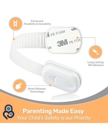 Cierre de Seguridad 3M Baby Proof Me - 12 Cierres Ajustables