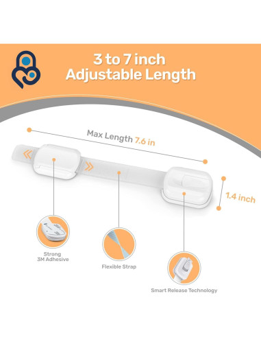 Cierre de Seguridad 3M Baby Proof Me - 12 Cierres Ajustables