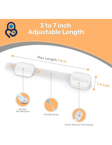 Cierre de Seguridad 3M Baby Proof Me - 12 Cierres Ajustables