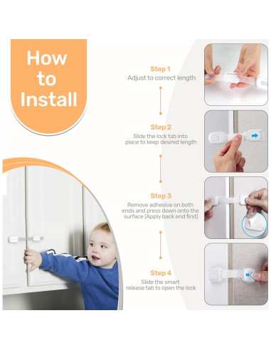 Cierre de Seguridad 3M Baby Proof Me - 12 Cierres Ajustables