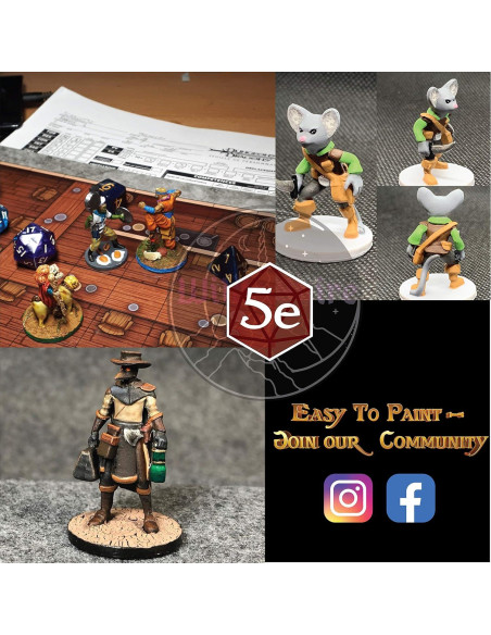 24 Miniaturas de Enemigos para D&D Wildspire 28mm RPG