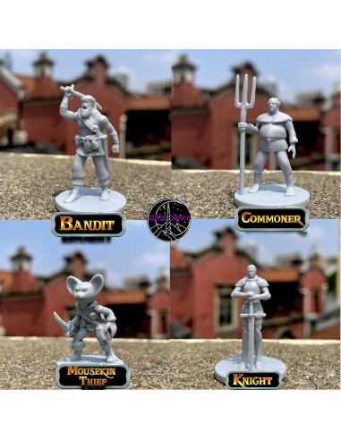 24 Miniaturas de Enemigos para D&D Wildspire 28mm RPG