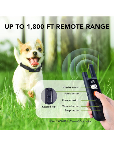 Collar de Entrenamiento Dog Care TC01 para 1 Perro - Control Remoto 549m