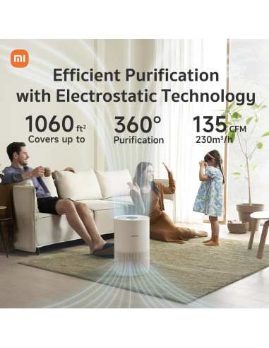 Purificador de Aire Xiaomi Mi 4 Compacto HEPA 99.97% 48m