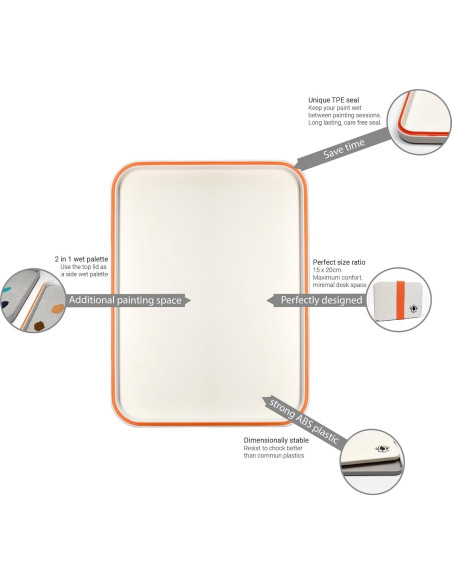 Paleta Húmeda Eterna Redgrassgames Painter Lite 22.6 cm