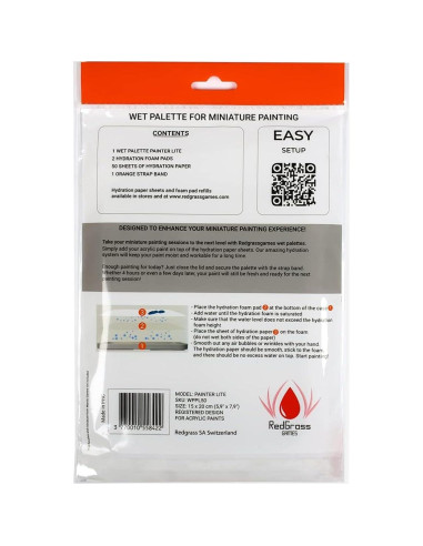 Paleta Húmeda Eterna Redgrassgames Painter Lite 22.6 cm