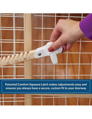 Puerta de Seguridad para Mascotas MidWest 32x73-127cm Blanca