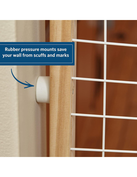 Puerta de Seguridad para Mascotas MidWest 32x73-127cm Blanca