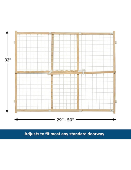 Puerta de Seguridad para Mascotas MidWest 32x73-127cm Blanca