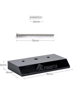 Soporte de Pared Alpinista para Skateboard Negro 2 Paquete 2