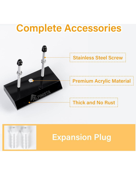 Soporte de Pared Alpinista para Skateboard Negro 2 Paquete