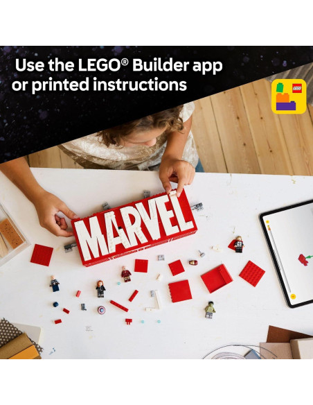 LEGO Marvel Set Logo y 5 Minifiguras 76313 - 931 Piezas