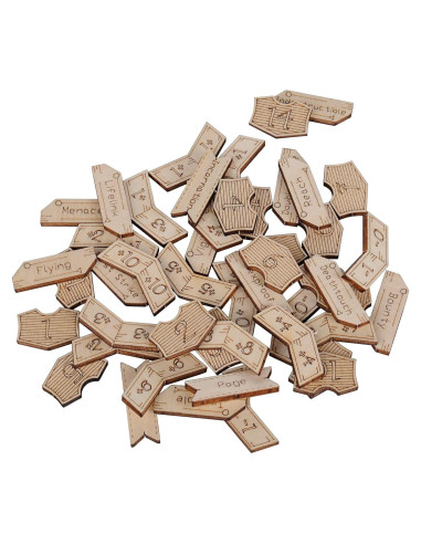 Conjunto 194 Fichas de Madera MTG CZYY +1/+1 y Lealtad