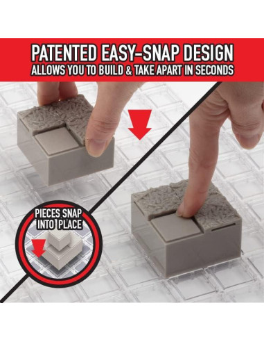 Conjunto de Terreno de Aventura Monster 107 Piezas Modular