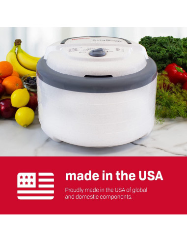 Deshidratador NESCO FD-28JX, 4 bandejas, 350W, Blanco