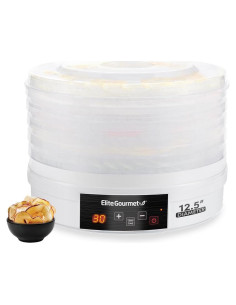 Deshidratador de Alimentos Elite Gourmet EFD770WD 5 bandejas